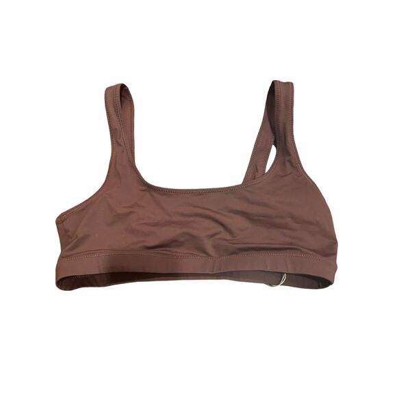 skims  Skims Signature Swim Tank Bikini Top in Cocoa size large NWT - Picture 2 of 5